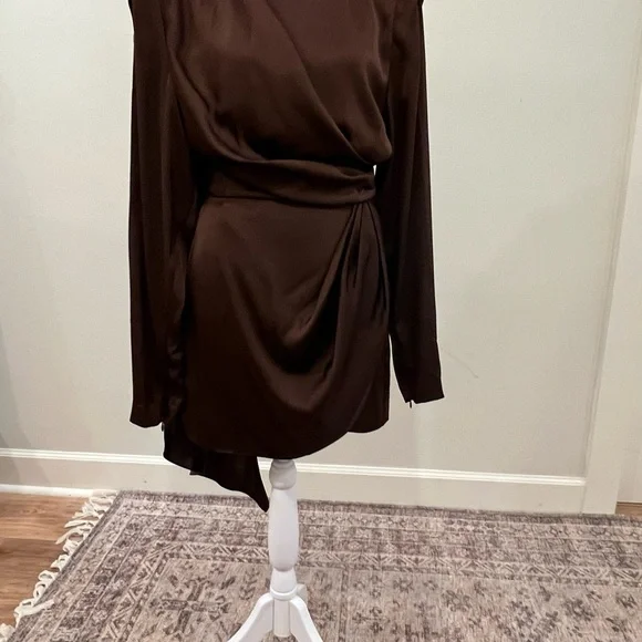 Ronny Kobo Collection Brown Long Sleeve Dress - Picture 4 of 11